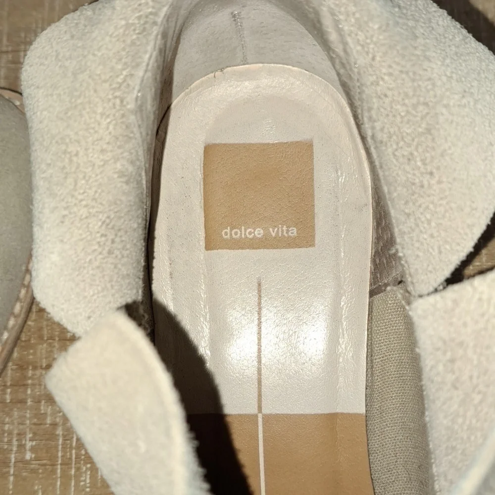 Dolce Vita Sand slip in Suede Leather  bootie  size 9